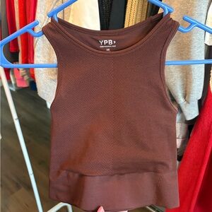 Abercrombie Brown Ribbed Tank Top